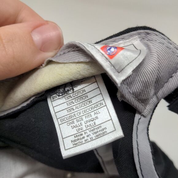 Purdue Boilermakers Men's Strapback Hat Black OSFA Embroidered Big Logo - Picture 12 of 12